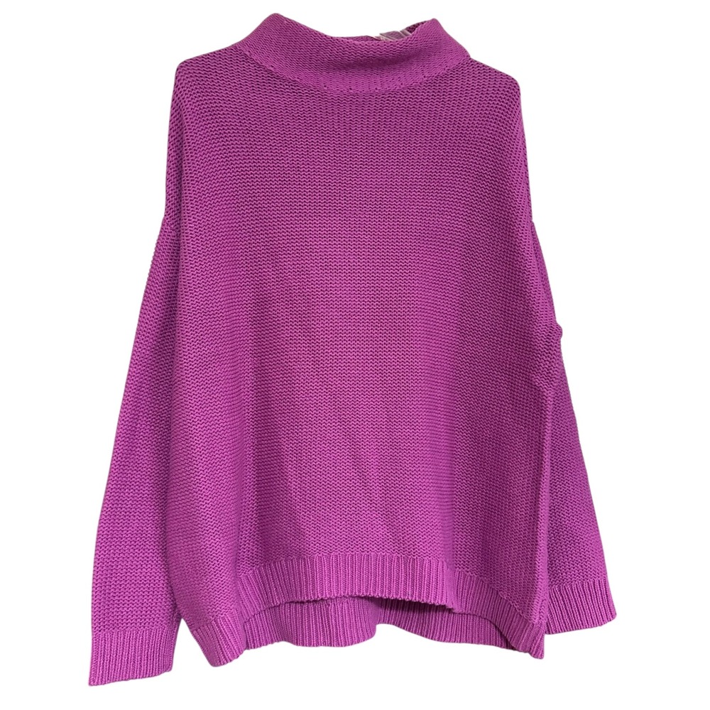 Old Navy Pink Knit Mock Neck Sweater Women's Size Large Casual